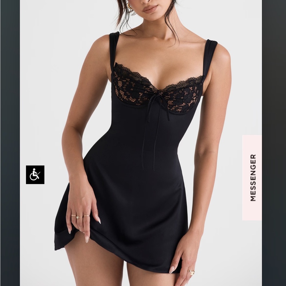 House of CB Adriana black dress size S